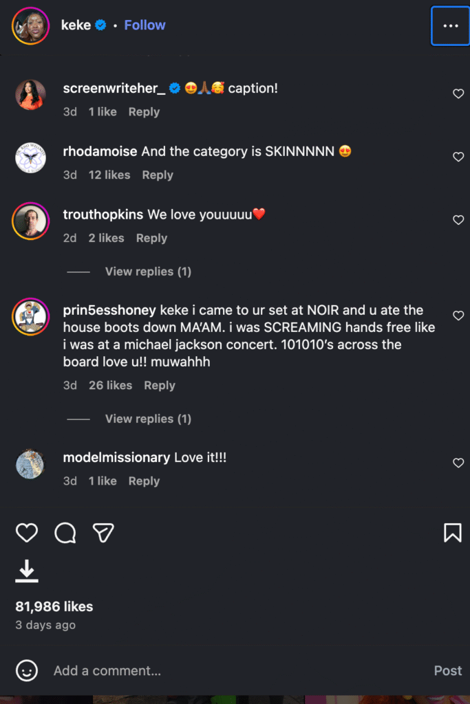 keke palmer comments