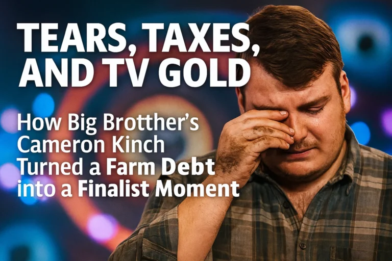 Tears, Taxes, and TV Gold: How Big Brother’s Cameron Kinch Turned a Farm Debt into a Finalist Moment